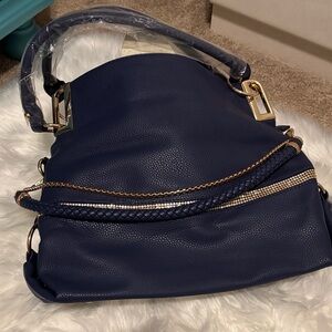 Dasein Navy Blue Shoulder Bag